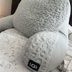 UGG Light Gray Animal Print Backrest Pillow